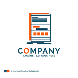 browser dynamic internet page responsive logo vector image