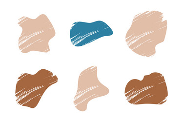 grunge blobs fluid shapes pictogram symbol visual vector image