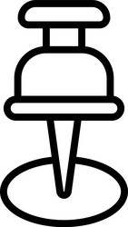 pushpin icon location map and navigation vector image