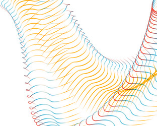 abstract background blend wave line design vector image