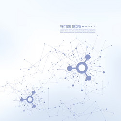 array with dynamic emitted particles vector image