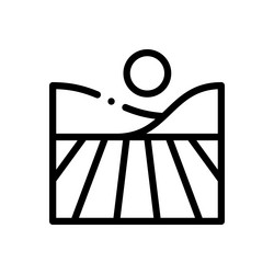 fig icon thin linear style design isolated vector image