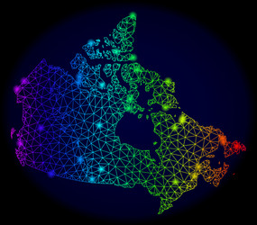 polygonal network spectrum mesh map vector image