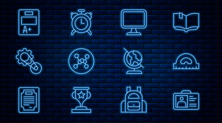 set line identification badge protractor grid vector image