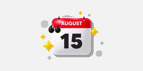 15th day of the month icon event schedule date vector image