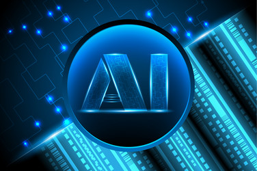 ai artificial intelligence data network vector image
