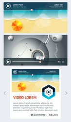 elements of infographics with buttons and menus vector image