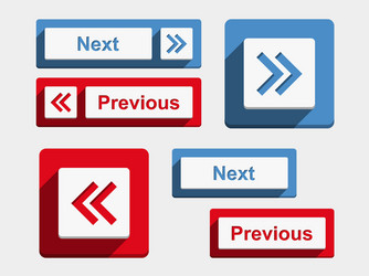 next and previous buttons vector image