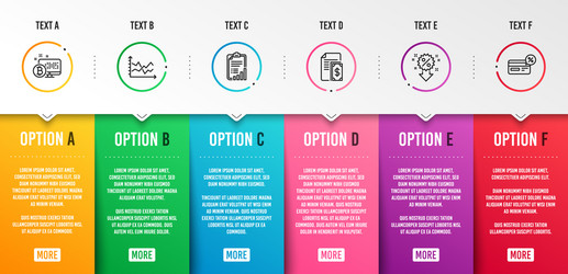 Payment checklist and bitcoin system icons set vector