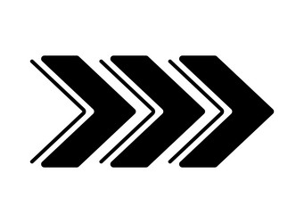 abstract lined arrow angular chevron motion design vector image