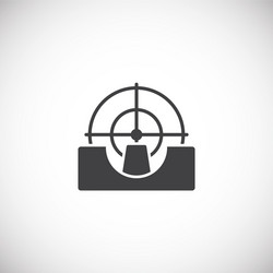 aim related icon on background for graphic and web vector image