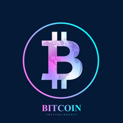 bitcoin physical bit coin digital vector image