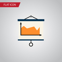 isolated canvas flat icon diagram element vector image