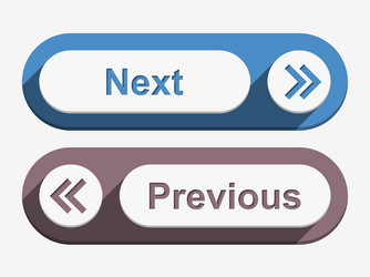 Navigation Buttons - Next & Previous vector image