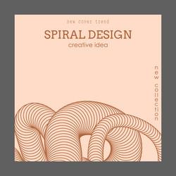 three-dimensional spiral effect the dynamic shape vector image