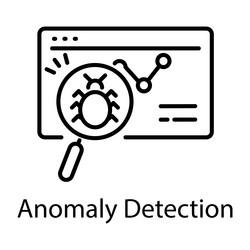 anomaly detection vector image