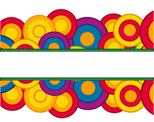 graphic background from figures vector image