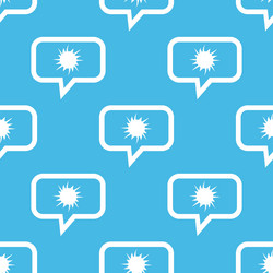 starburst message pattern vector image
