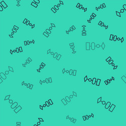 black line algorithm icon isolated seamless vector image