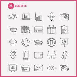 business line icon for web print and mobile uxui vector image