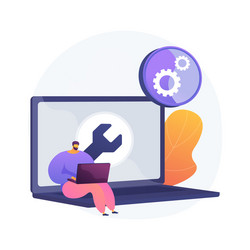 computer troubleshooting abstract concept vector image