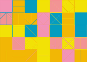 deconstructed abstract pattern design vector image