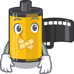 silent camera roll in cartoon drawer vector image