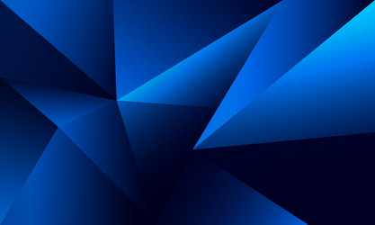 abstract blue polygon triangles shape background vector image