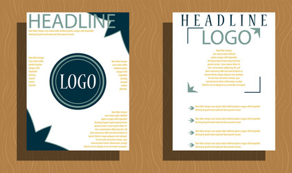 set of layout background for art template vector image