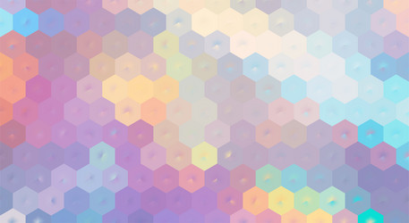 soft pastel abstract background with 3d hexagonal vector image