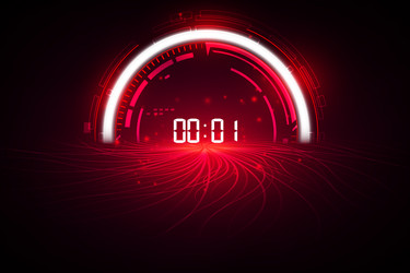 Futuristic Countdown Timer Background vector image