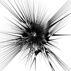 radial lines rays with distortion abstract vector image