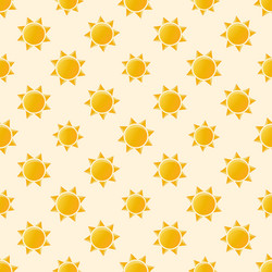 Sun seamless pictures weather summer sunshine Vector Image