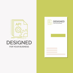 business logo for api app coding developer vector image