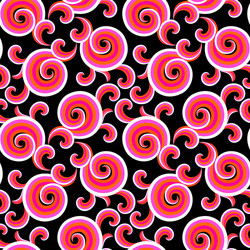 Colorful Curl and Swirl Pattern vector image
