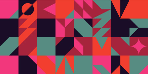 deconstructed abstract pattern design vector image