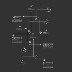 Intersecting Curved Paths vector image