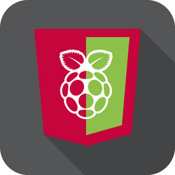 red and green html5 shield vector image