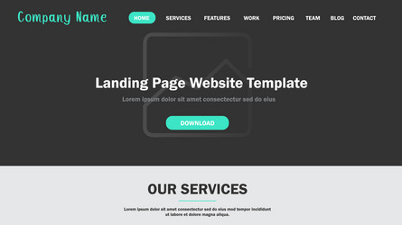 ui design website template for business vector image