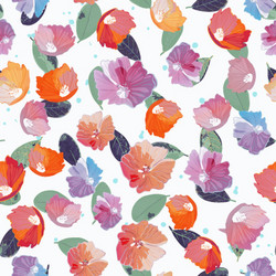 abstract seamless pattern with isolated hand drawn vector image