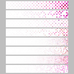 color abstract dot pattern rectangular web banner vector image