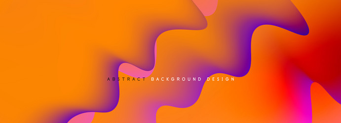 dynamic liquid waves abstract background vector image