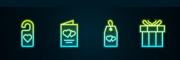 set line please do not disturb with heart vector image