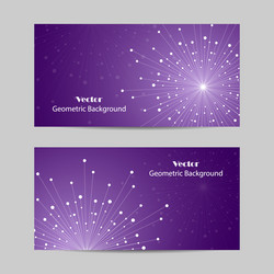 Set of horizontal banners vector