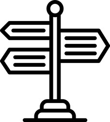 signboard icon location map and navigation vector image