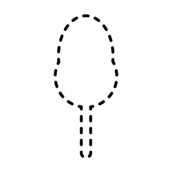 tracing lines dotted tree outline shape vector image