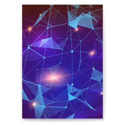 abstract digital cover with pattern of plexus vector image