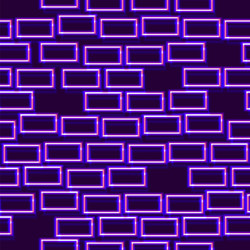 neon seamless pattern with 80s style shapes vector image