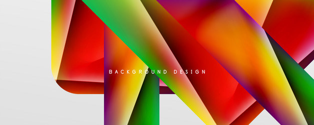 triangle fluid color gradient abstract background vector image