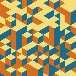 3d blocks structure background vector image